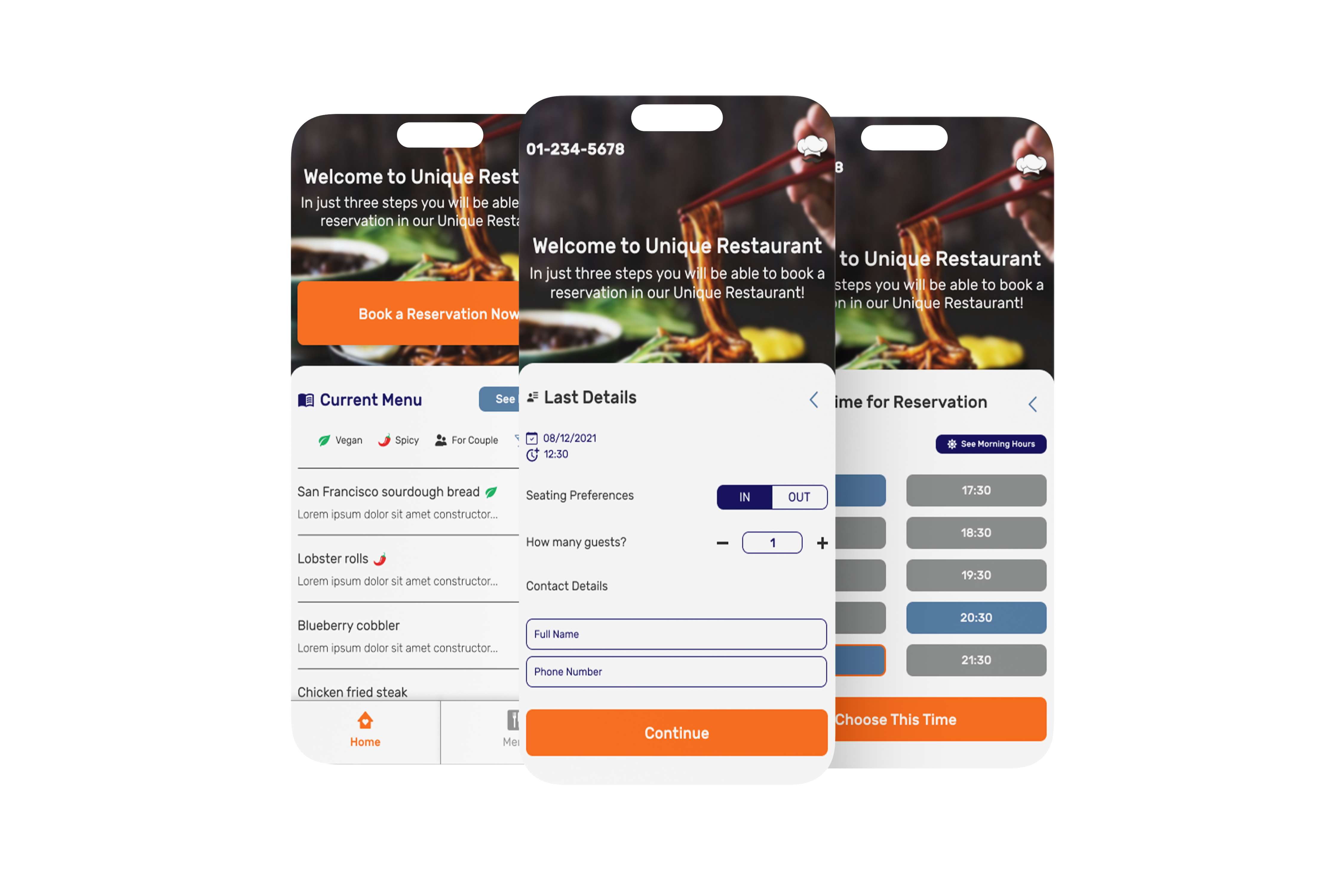 Product design mockup showing results